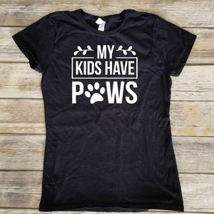 My Kids Have Paws - Dog or Cat Mom / Mama fitted T